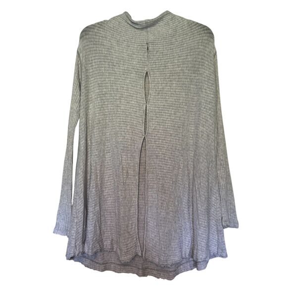 WE THE FREE PEOPLE women's size medium M Lover Split back ribbed oversized top - Picture 3 of 14